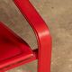 20thC Italian Red Leather Chair By Toussaint & Angeloni For Matteo Grassi