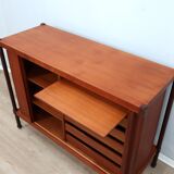 1950s mid-century teak storage cabinet bar F.lli Proserpio