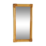 Rattan frame mirror 61 x 31 cm