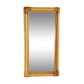 Rattan frame mirror 61 x 31 cm