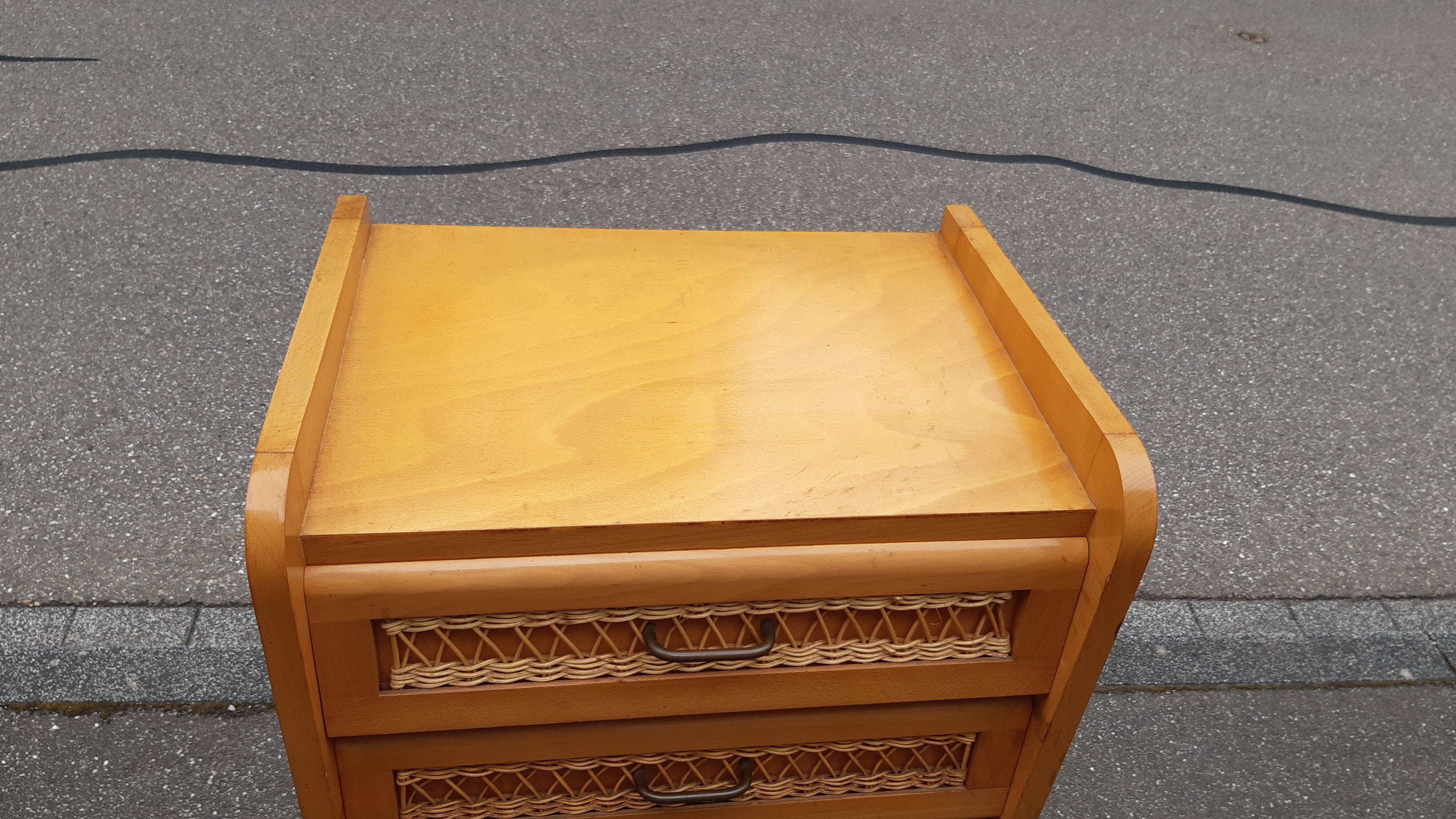 Vintage rattan chiffon