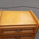 Vintage rattan chiffon