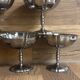 Vintage lot de 5 coupes en inox finement ciselées