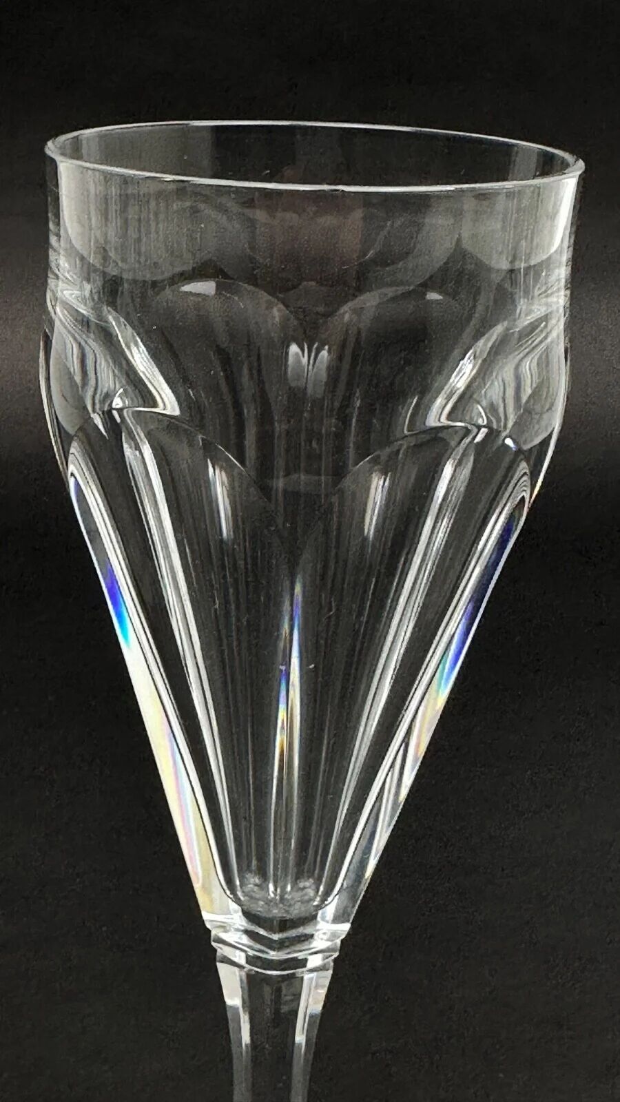 Baccarat, set of 9 champagne flutes model Duchesse de Dino
