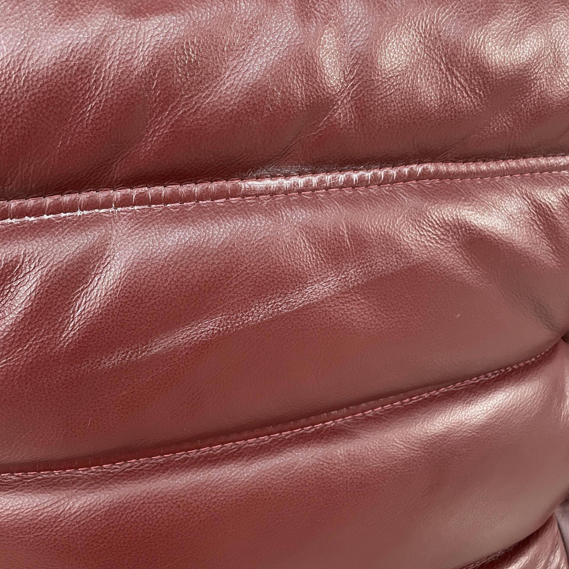 Modern French Togo leather sofa