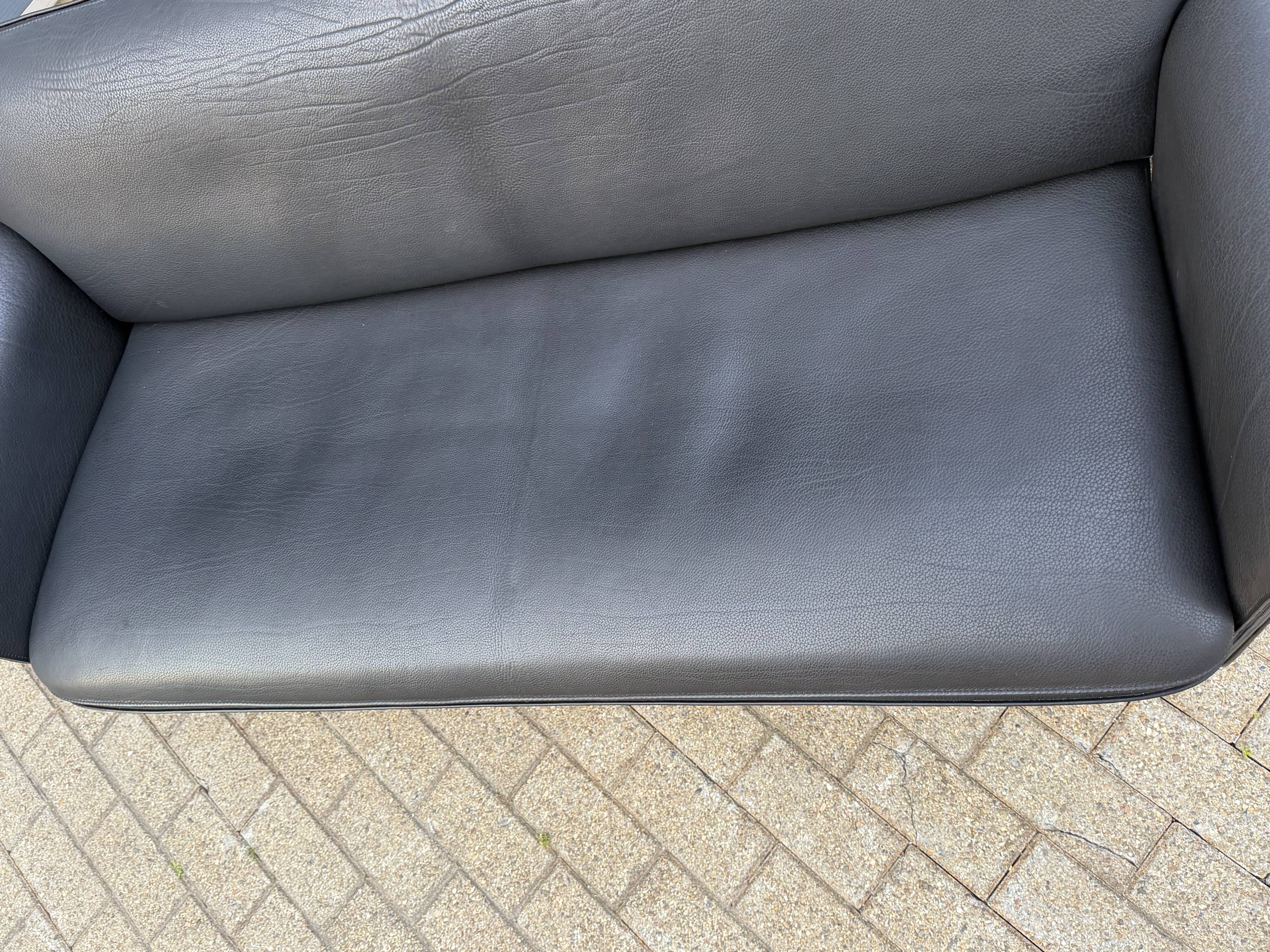 De sede ds-125 3zit zwart buffel leder neck 5mm als nieuw!