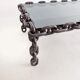 Brutalist chain link coffee table 1970s