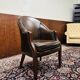Chaise de bureau Chesterfield marron