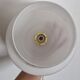 White opaline pendant lamp with gold décor