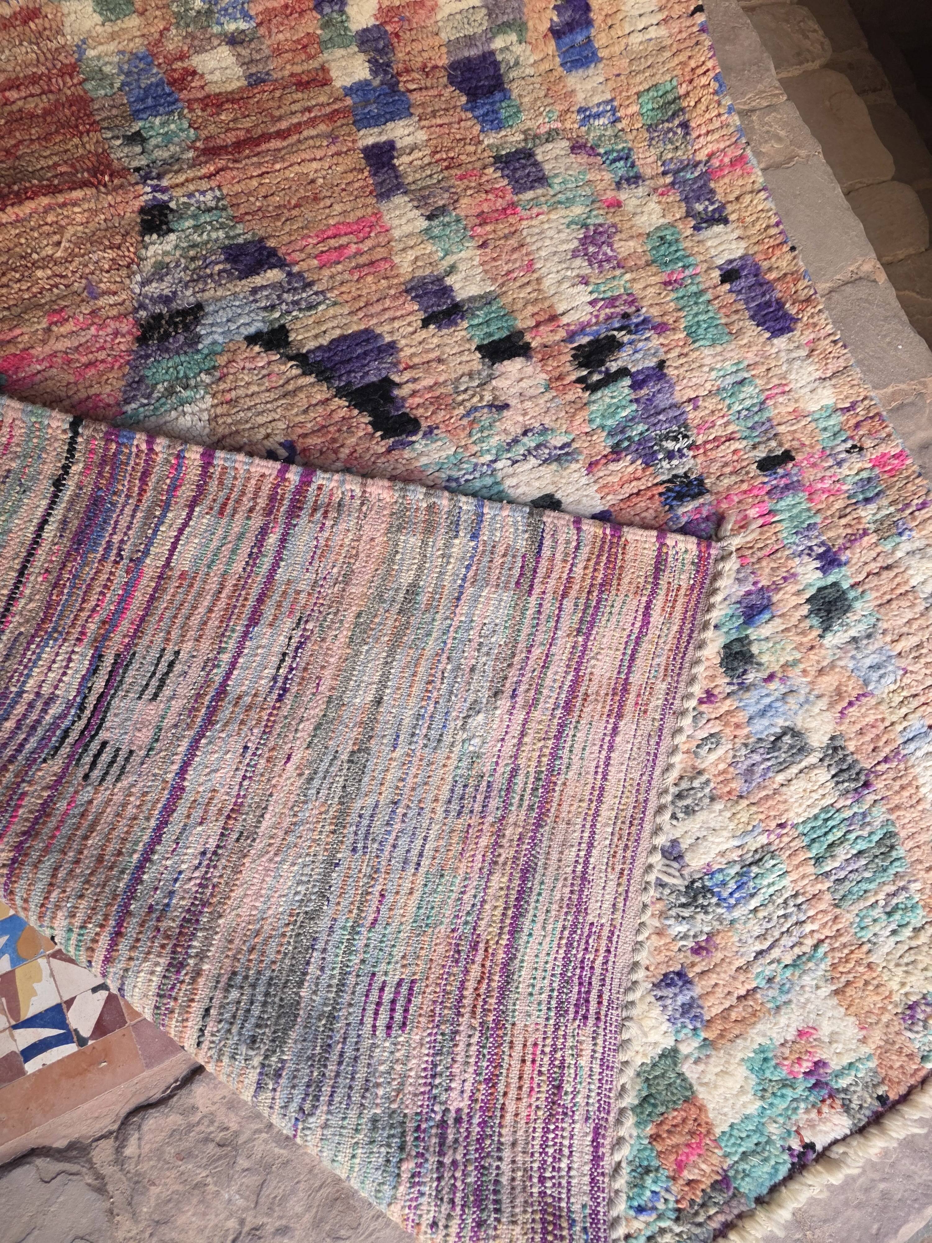 Berber carpet Boujaad abstract design from Morocco 255 x 160 cm