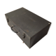 A crate, box or metal suitcase in undue style 60/70