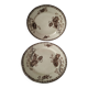 Set of 4 Sarreguemines plates, Royat model, 19th century, early 20th century