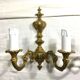 Paire d’appliques Bronze 2 lumières style Louis XV