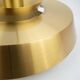 Danish vintage brass pendant lamp by Jo Hammerborg, Fog og Mørup, 1963