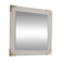 1940s/50s Scandinavian Wall Mirror with White Frame and Brass Details