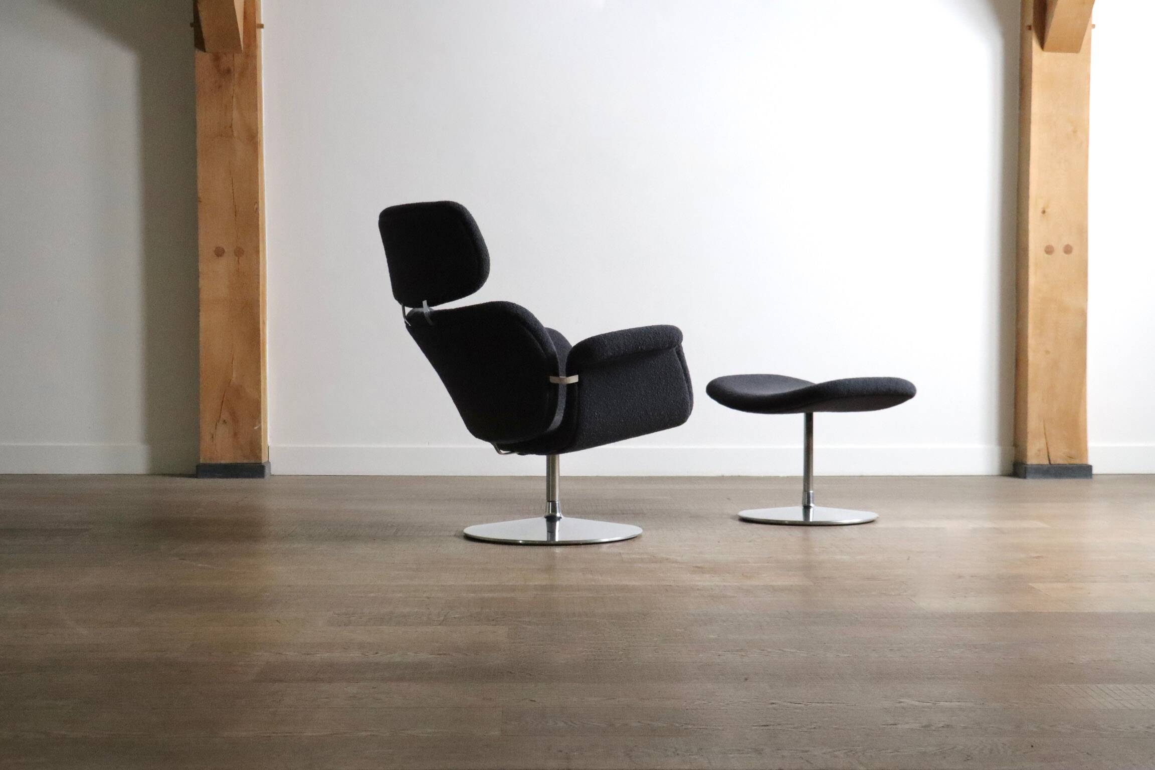 Artifort F545 Big Tulip With Ottoman By Pierre Paulin