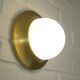 Ceiling Lights Set of 3 Mushroom Lamp Vintage Brass Sconces Space Age Style
