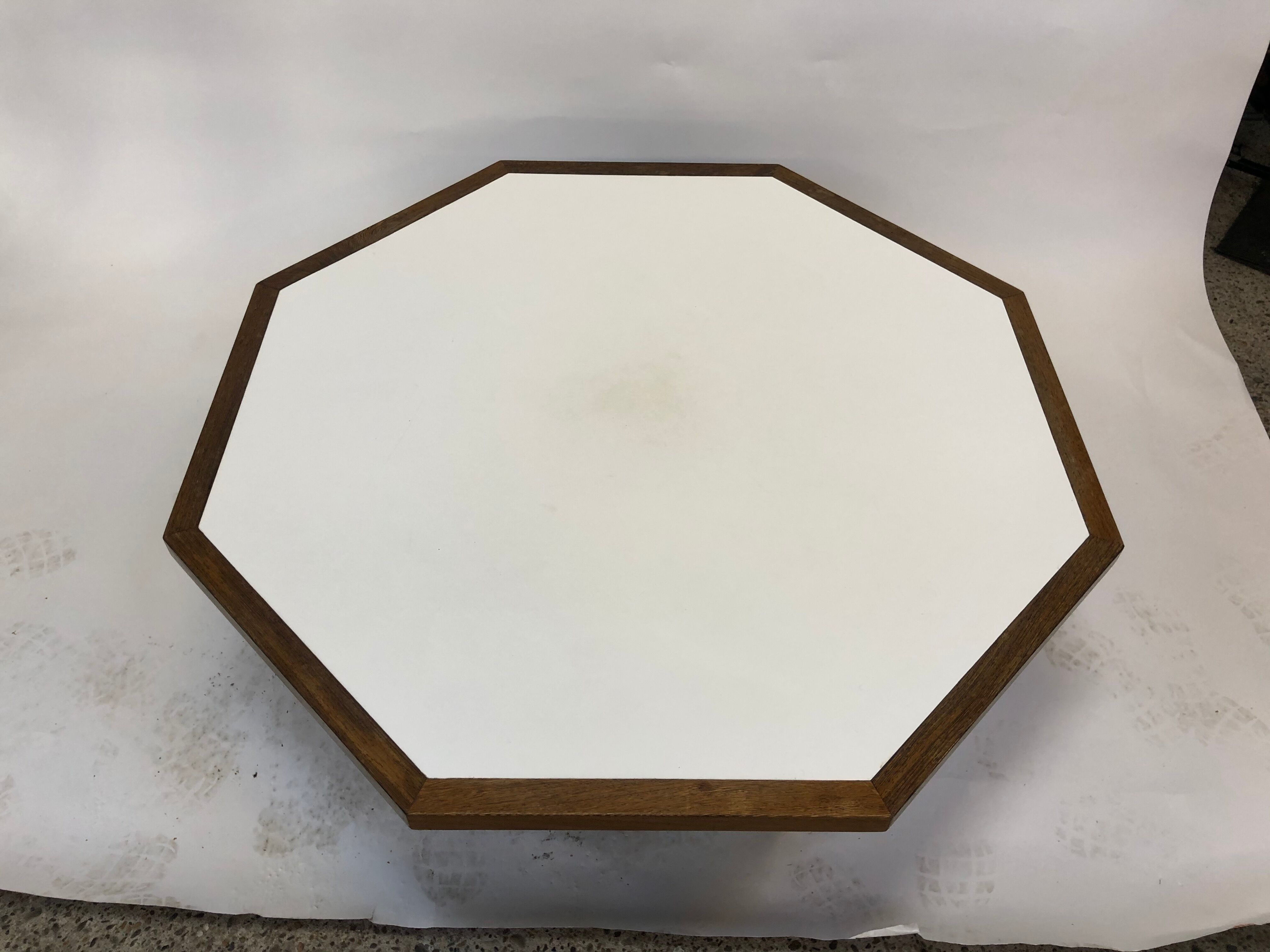 Vintage coffee table wenge hexagon 1960