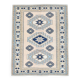 6x7 Navy Blue Cream Oriental Persian Rug, 178x225Cm