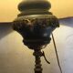 Healing-Lampadaire Side table decoration in bronze head and feet of goats