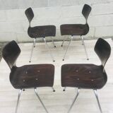 Set of 4 vintage chairs and Flottoto design
