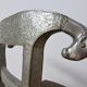 Vintage silver metal chair