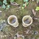 Paire de verres en onyx et leur coffret