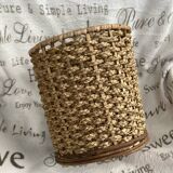 Basket woven natural fibers