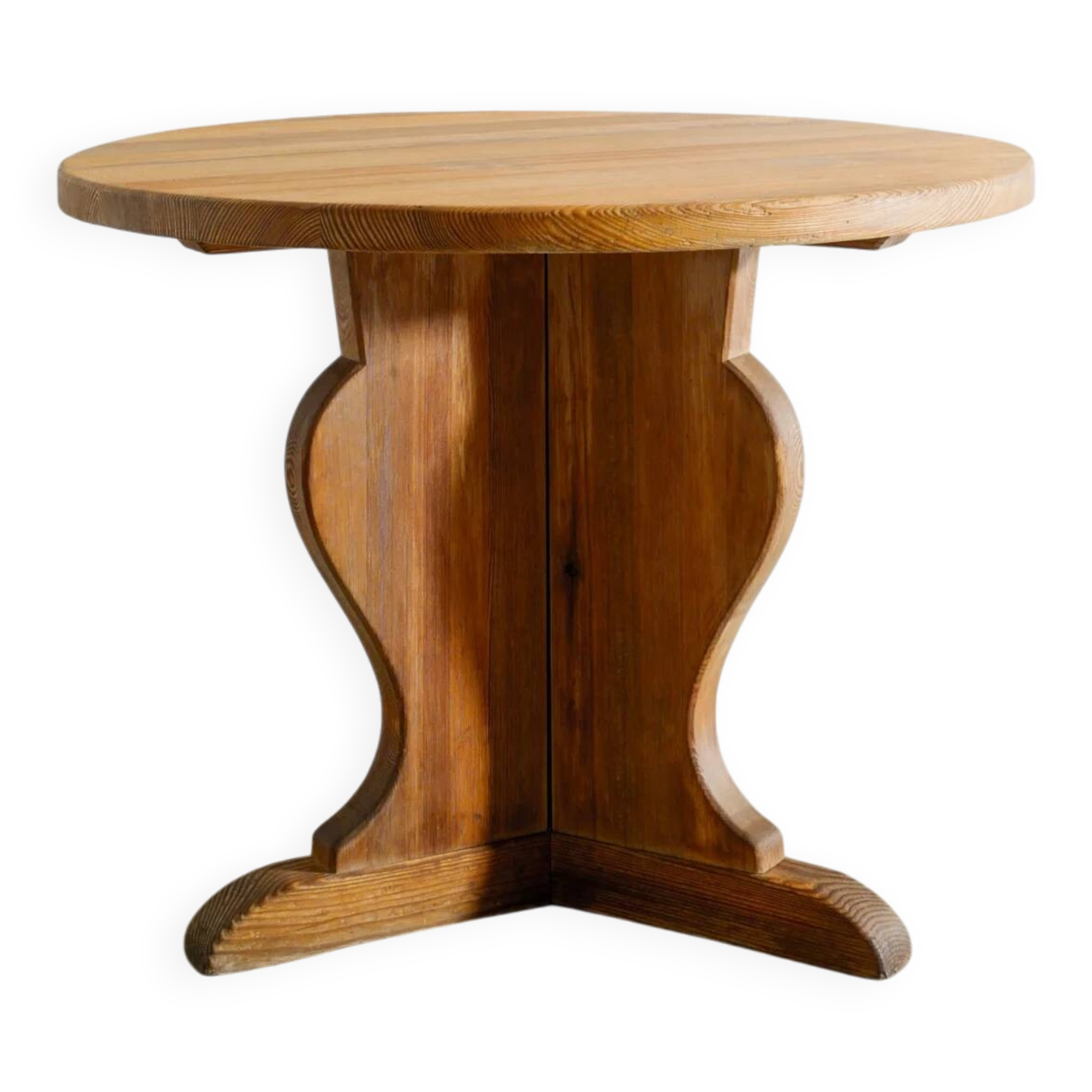 Swedish Wooden "Lovö" Side Table in Pine by Axel Einar Hjorth, 1940s