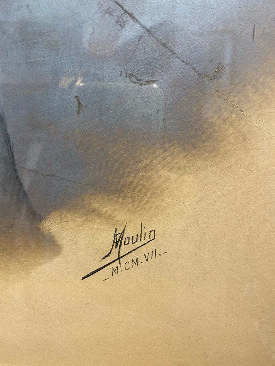 Old painting, portrait of a gentleman signed and dated 1907