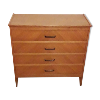 Vintage blond wood dresser