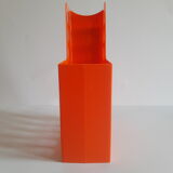 Briefcase magazine holder plastic orange boxer vintage