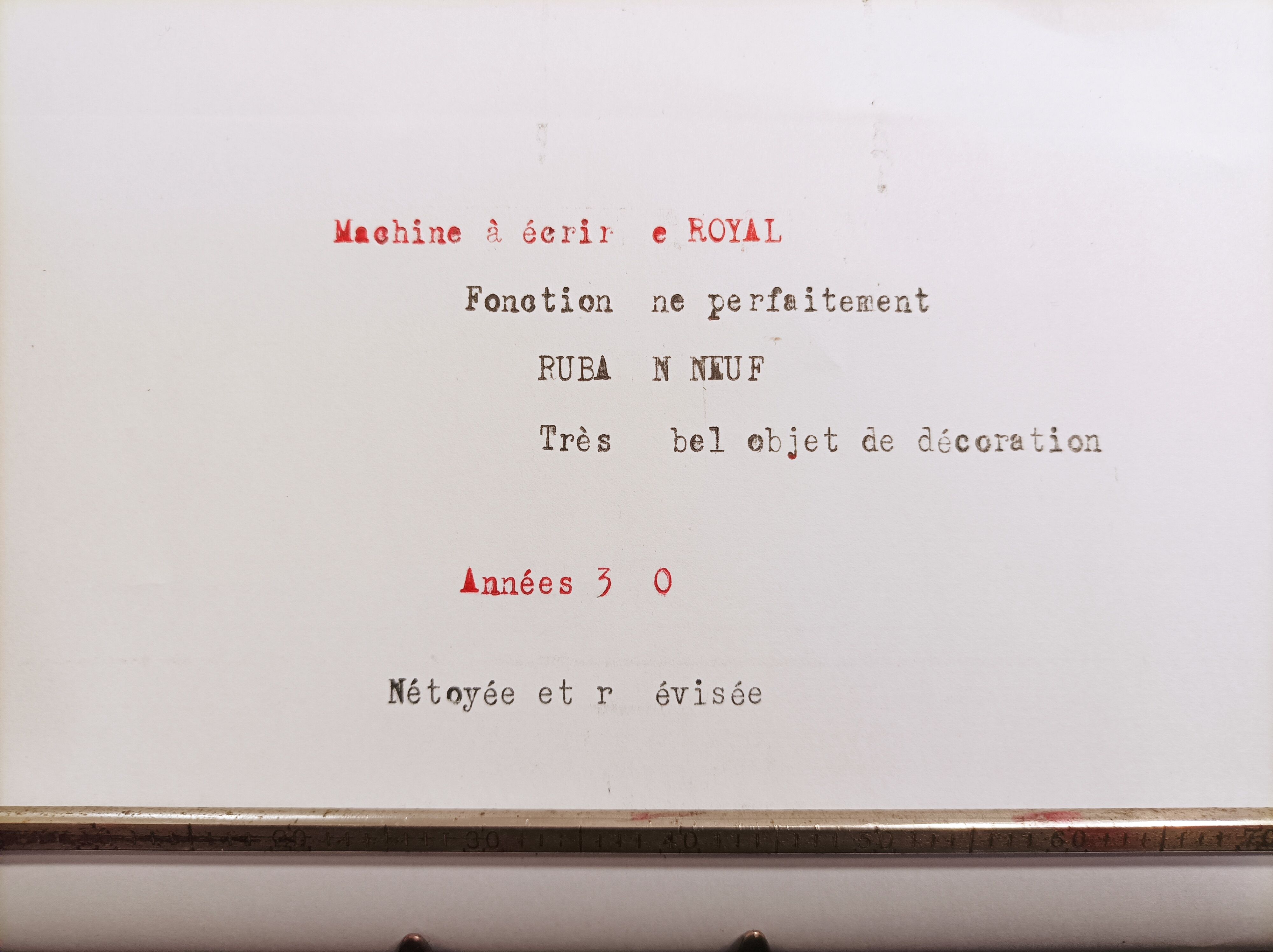 Old Royal NY USA typewriter 1930