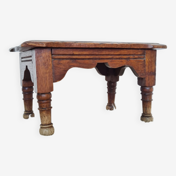 Antique stool bench carved Louvre stores