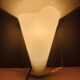 White  glass conical wall sconce lamp