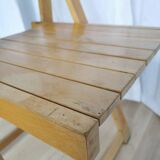 Vintage Trieste Folding Wooden Chair by Aldo Jacober, 1970s