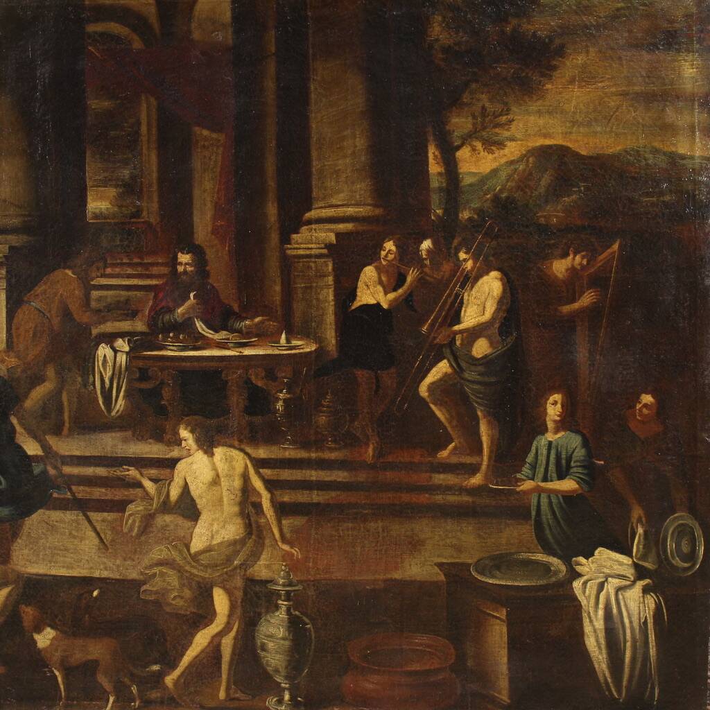 Great 17th century Italian painting, Herod's Banquet