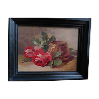 Nature morte aux roses années 50
