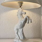 White ceramic zoomorph lamp