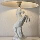 White ceramic zoomorph lamp