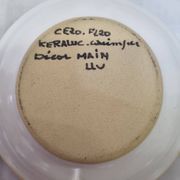 Keraluc ashtray Quimper Brittany