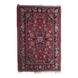 Handmade vintage Persian Hamadan rug 132cm x 196cm, 1950s