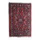 Handmade vintage Persian Hamadan rug 132cm x 196cm, 1950s
