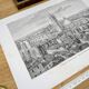 The Cathedral of Siena, Italy. Printed illustration from 1866.