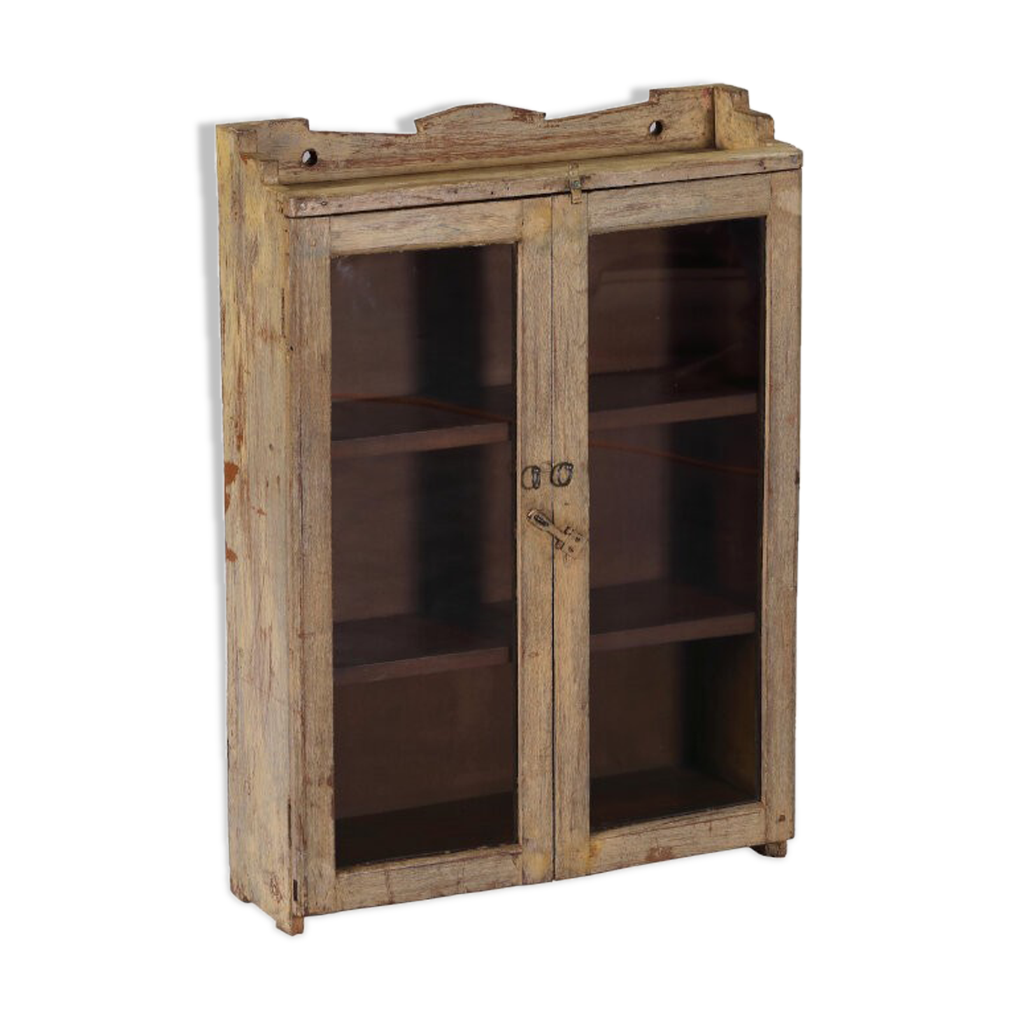 Antique white indian showcase