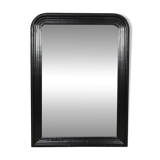 Large Blackened Wooden Mirror, Louis-Philippe style – Mid-19th century