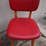 Pair of chairs type red skai bistro