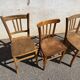 Set de 4 chaises bistrot dépareillées 