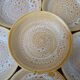 Set of 6 deep plates in stoneware Niderviller model Fauve from the 1960s.
