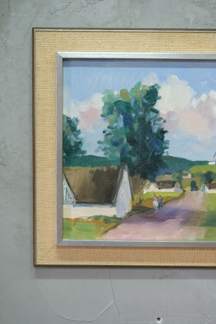 Axel Hamborn (1892-1971) Swedish modern landscape, 1960s, oil on canvas, framed